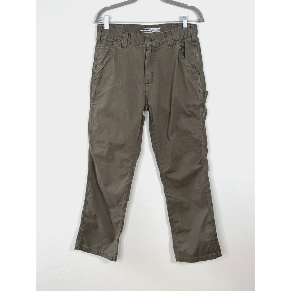 Carhartt Relaxed Fit Twill Utility Work Pant Mens 32 Taupe Streetwear Casual